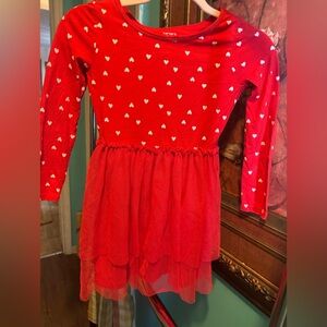 SOLD Carter's valentines Vibrant Red Kids dress